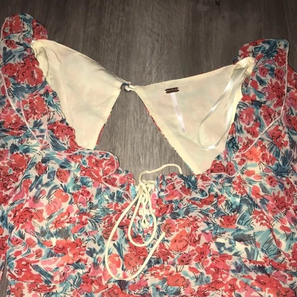 Free people mabel printed blouse